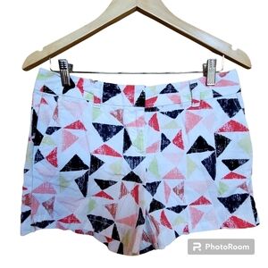 Loft Size 2 Geometrical Chino Shorts Vacation Beach Summer